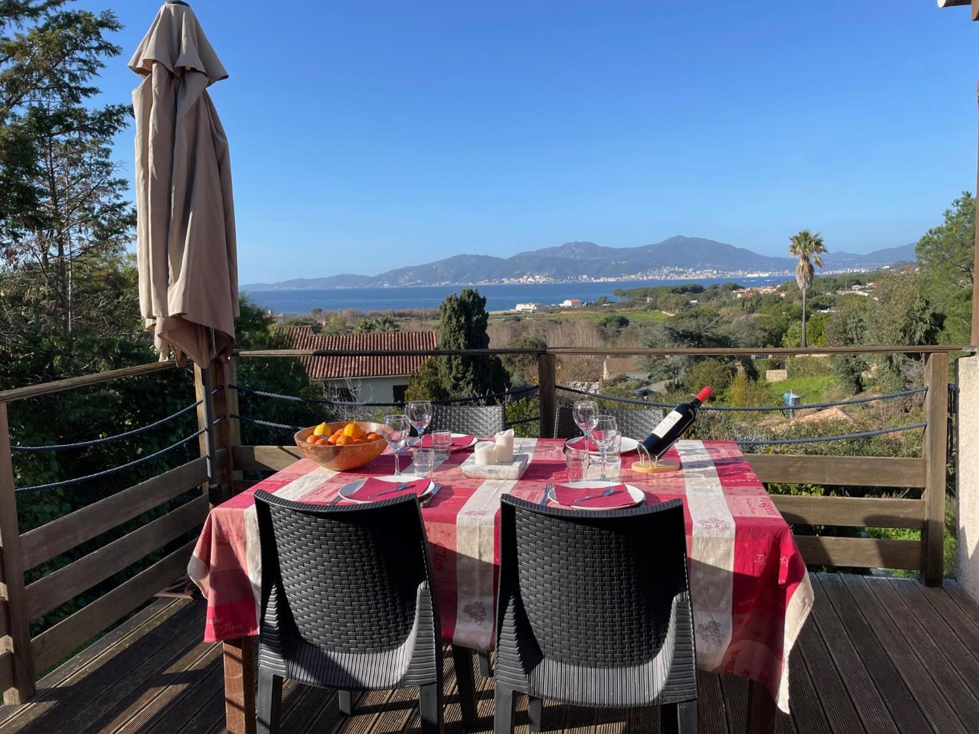 Corsicadream Arone Superbe Appartement Dans Villa, Vue Panoramique Mer, Piscine, Proche Porticcio Pietrosella エクステリア 写真
